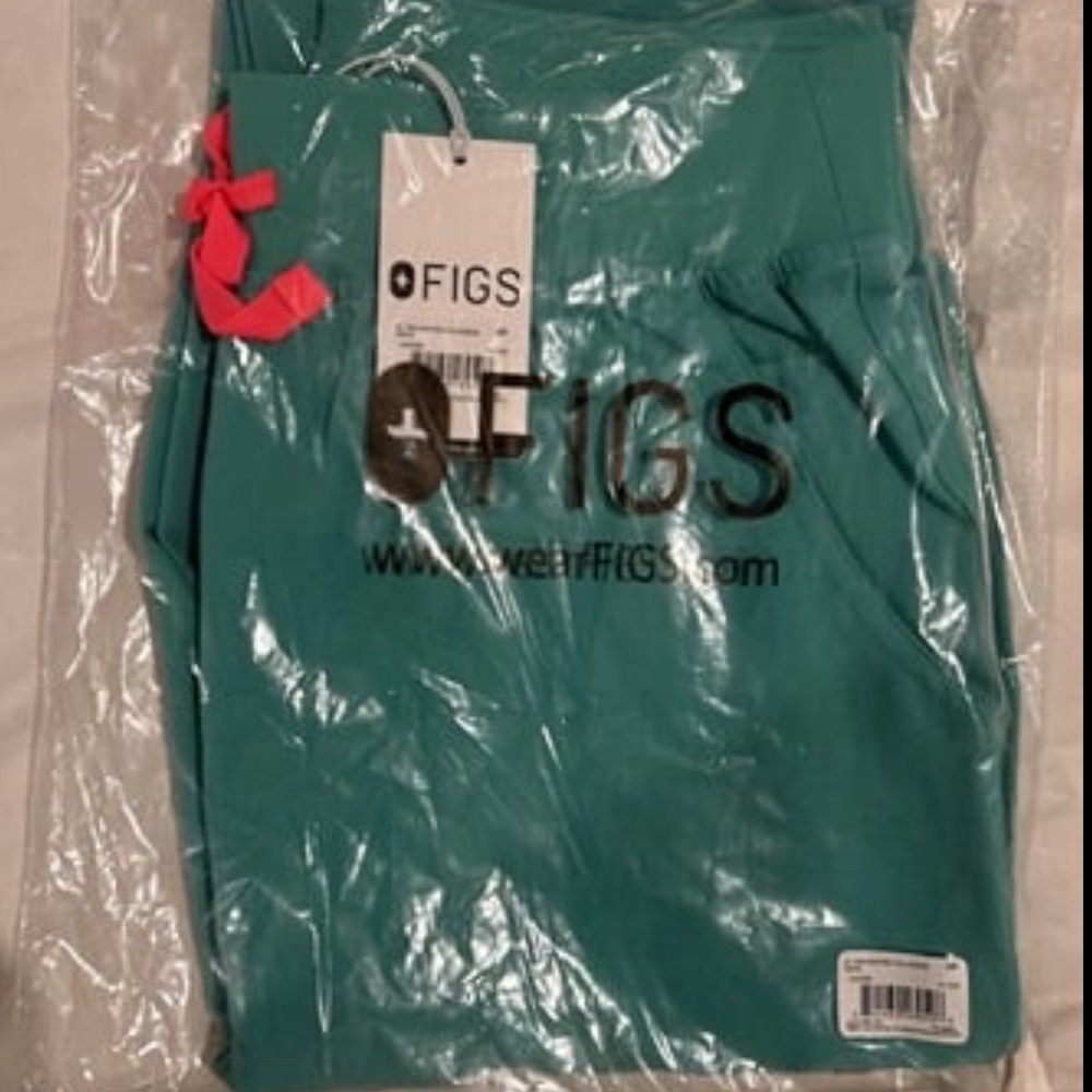 Figs Scrub Pants, Surgical Green, Yola HW M/Petite